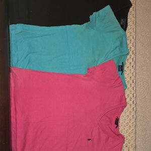 Ralph Lauren Black, Teal, and Pink T-Shirts